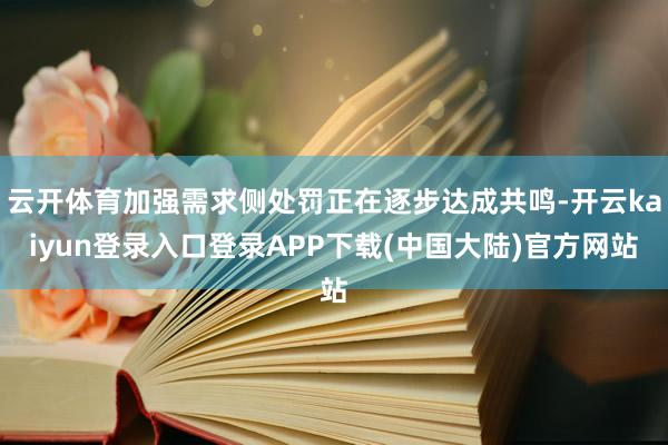 云开体育加强需求侧处罚正在逐步达成共鸣-开云kaiyun登录入口登录APP下载(中国大陆)官方网站