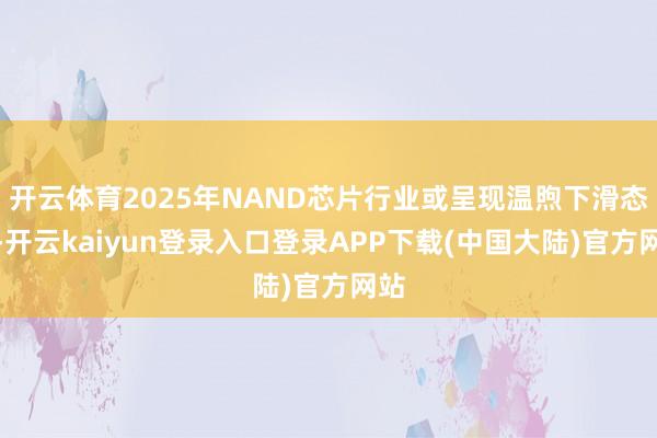 开云体育2025年NAND芯片行业或呈现温煦下滑态势-开云kaiyun登录入口登录APP下载(中国大陆)官方网站
